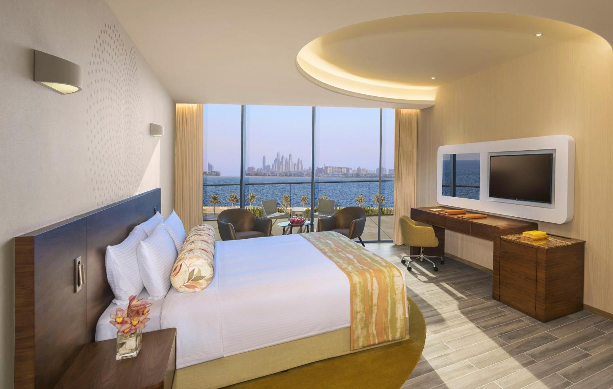 Premium Suite mit 1 Schlafzimmer, Balkon, Meerblick und Zugang zur Club Lounge