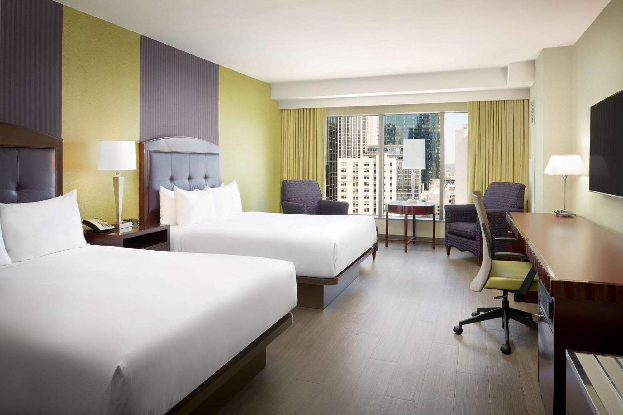 Deluxe Queen Room with Two Queen Beds and City View