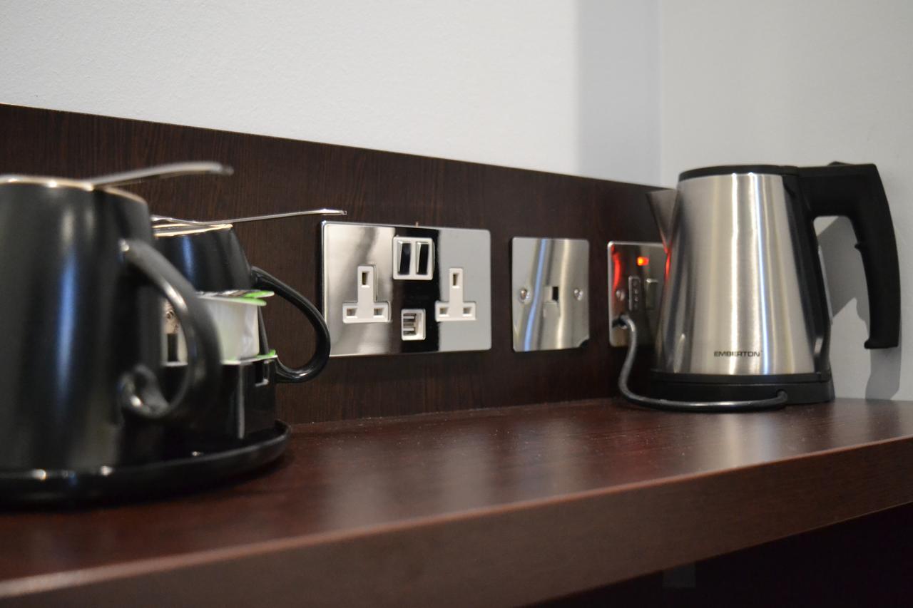 Deluxe Doppelzimmer mit 2 Doppelbetten und Stadtblick – obere Etage